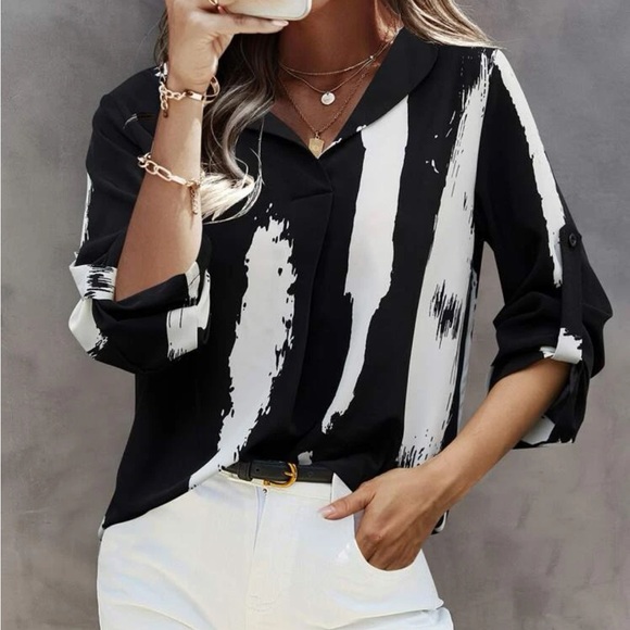 Boho tab sleeve blouse - Picture 3 of 4